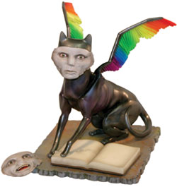sphynx cat garden statue